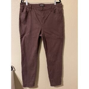 Buffalo David Bitton women’s Hanna high-rise skinny leg stretch pants size 14 ￼